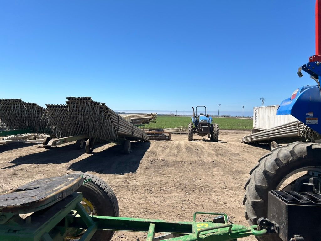 Irrigation pipe yard